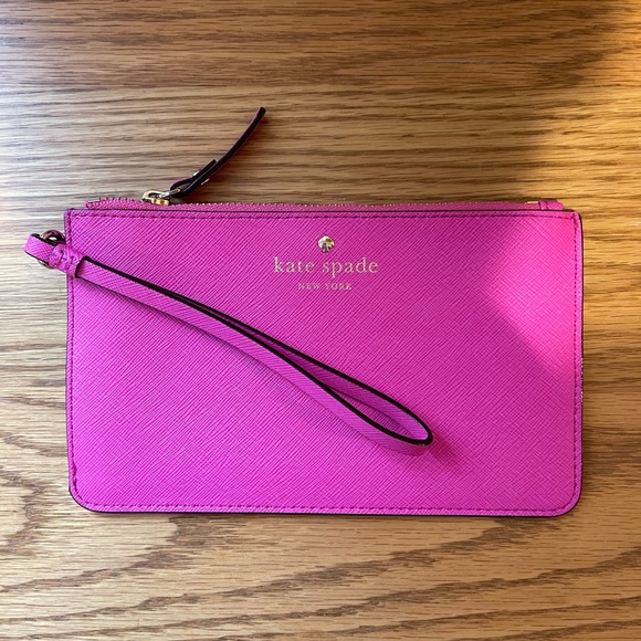 kate spade Handbags - Kate Spade hot pink wristlet.
